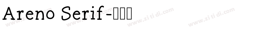 Areno Serif字体转换